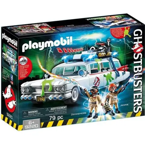 PLAYMOBIL - Ghostbusters Edition Limitée - Voiture Ecto-1 avec agents Zeddemore et Janine