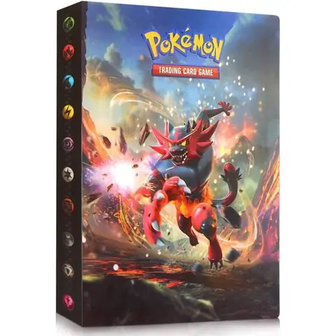 Classeur Carte Pokemon - Album 30 Pages - Imperméable - Résistant aux rayures - Contient 240 cartes