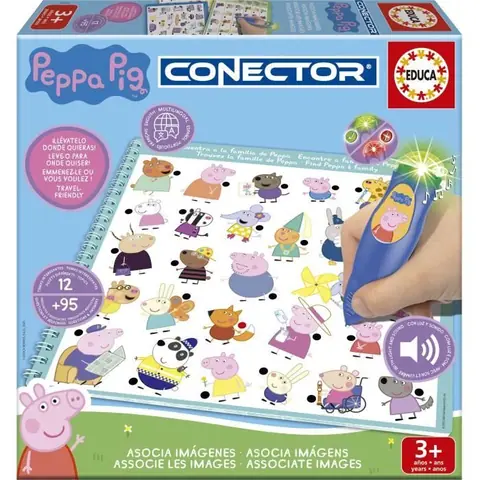 Conector Junior - Jeu éducatif électronique - EDUCA - Peppa Pig - Apprentissage interactif - Dès 3 ans