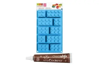 Moule en silicone briques + 1 Stylo chocolat