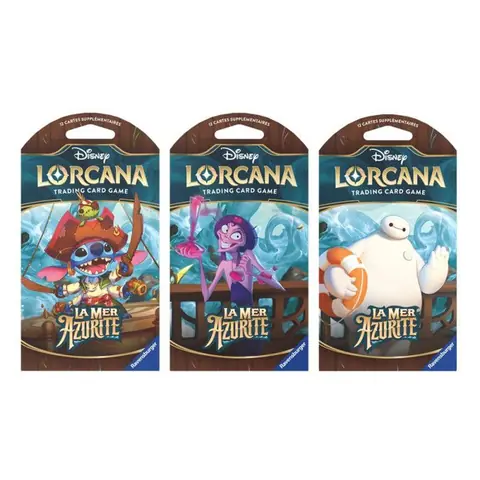 Carte à collectionner - RAVENSBURGER - S6 Booster La Mer Azurite - Disney Lorcana - Garantie 2 ans - Booster