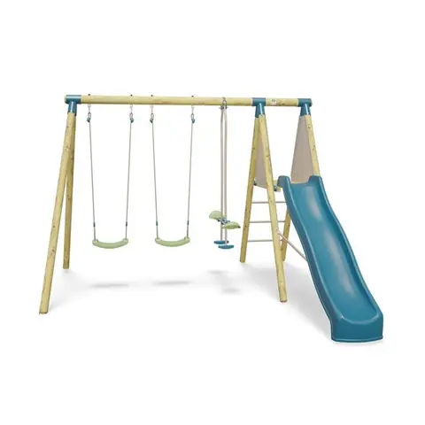 Station de jeux bois 230 m Topwood ZAKI - 6 enfants
