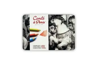 Boîte De 12 Crayons Pastel Assortis - Conté A Paris