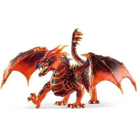 Dragon de laveFigurine dragon schleich avec des parties mobiles Dragon rouge jouet de la collection créature ELDRADOR pour