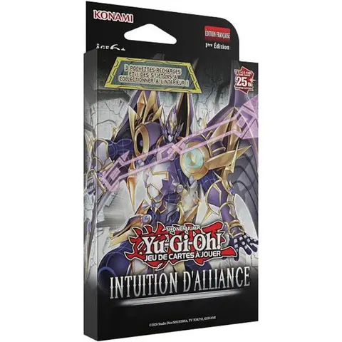 Pack de 3 boosters - KONAMI - Yu-Gi-Oh! - Intuition dAlliance - 28 cartes + 1 jeton à collectionner - Dès 6 ans - Édition française