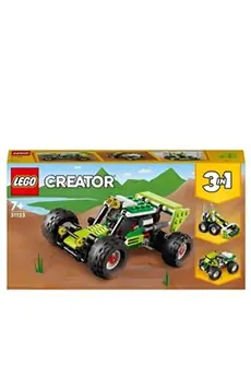 LEGO® 31123 Creator 3 en 1 Le Buggy Tout-Terrain, Chargeuse-Pelleteuse, VTT Jouet pour les Enfants, Ensemble de 3 Véhicules