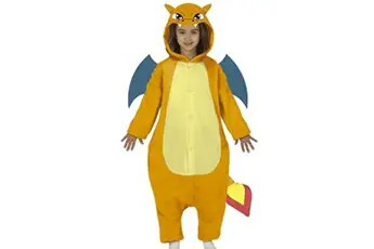 déguisement dragon kigurumimi orange enfant - 10/12 ans - orange - 77879