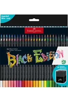 Etui de 50 crayons de couleur Black Edition