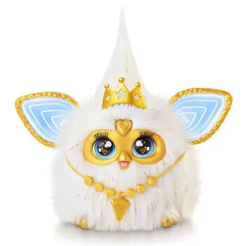 Furby Éclat doré peluche activée par la voix brille dans le noir jouets interactifs dès 6 ans