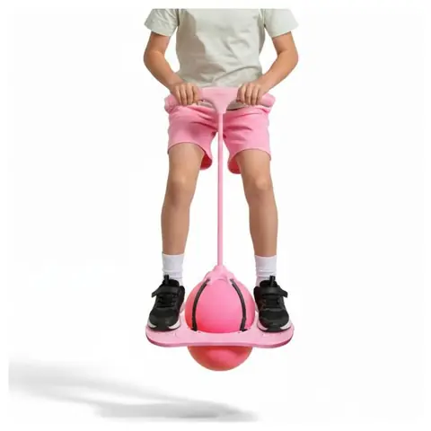 Ballon Sauteur pour  Jeu de Saut avec Pompe et PoignéeBallon Élastique EnfantJeu dÉquilibre et Activité  Intérieur Extérieur