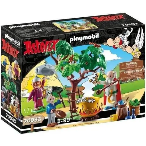 PLAYMOBIL 70933 Panoramix et chaudron de Potion Magique Astérix Adulte et enfant Dès 5 ans