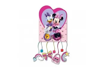 piñata à tirer minnie junior daisy 20x26cm rose - lmin94067
