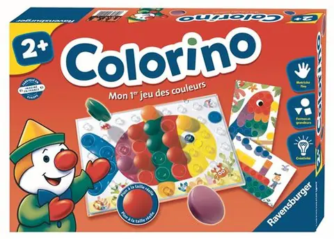 Colorino - Jeu éducatif - Apprentissage des couleurs - Activités créatives enfant - Ravensburger - Dès 2 ans