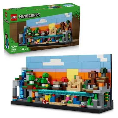 LEGO Minecraft 21589 Mini Biomes - Jouet de Construction pour Garçon ou Fille dès 12 ans