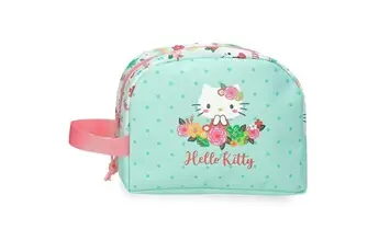 - Trousse de toilette Hello Kitty "Floral" - 24 x 14 x 10 cm - Vert