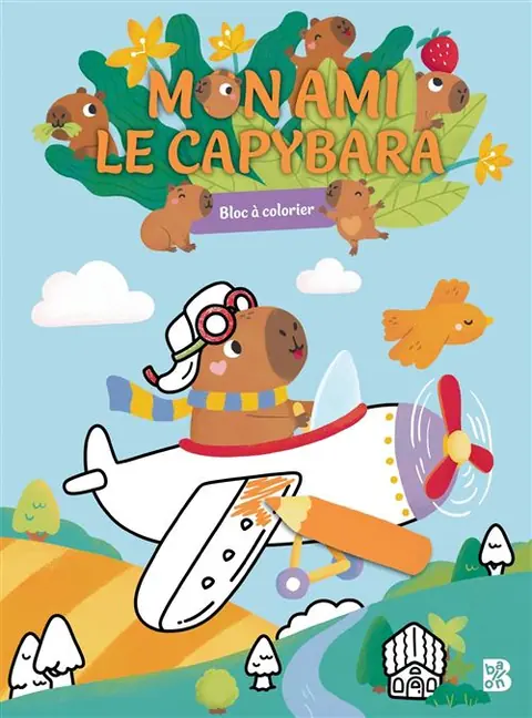 Mon ami le capybara - Bloc à colorier -  Collectif - Le Ballon Eds - broché - Document jeunesse