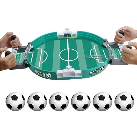 Jeu de football de table - Mini Jeux de Football avec 6 Balles - Jouet Interactif pour Garçons Filles Famille