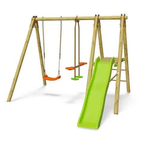 Station de jeux bois 190 m Artix VABI 4 enfants