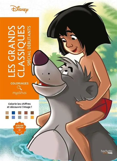 Coloriages mystères Disney - Grands classiques Spécial débutants - William Bal - Hachette Heroes