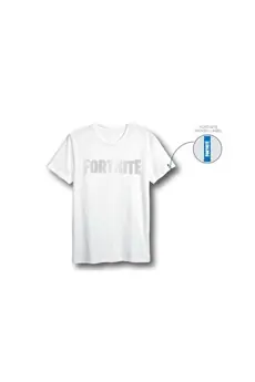 FORTNITE T-SHIRT-WHITE LOGO-L