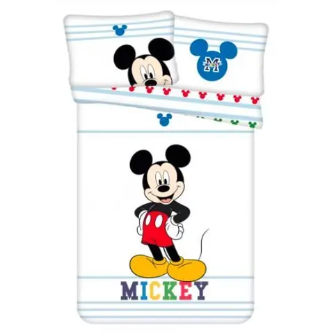 Parure de lit enfant - Disney - Mickey - 100x135 cm - 40x60 cm - 100% coton