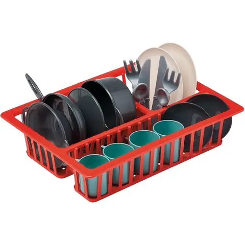Dînette - ECOIFFIER - Égouttoir garni - Multicolore - Matériaux durables - Pour enfants