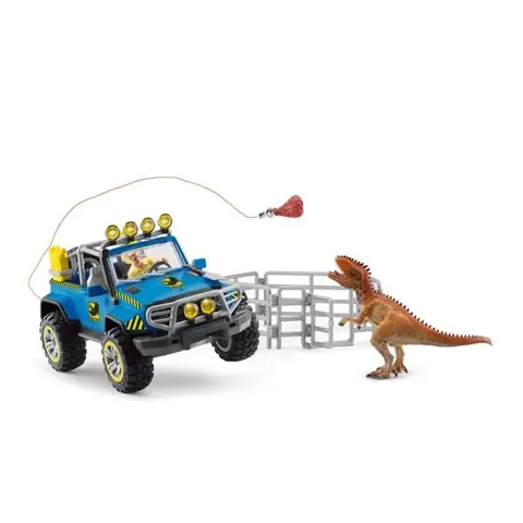 Coffret Voiture tout-terrain avec avant-poste Dino jouet dinosaure pour enfants dès 4 ans Schleich 41464 DINOSAURS