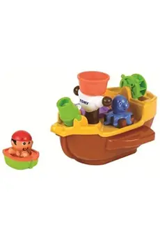 eau pulvérisée jouets de bain bateau pirate 28 cm marron