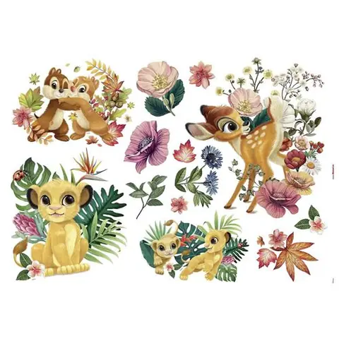 KOMAR Sticker mural géant -Be in Nature- Simba, Timon et Pumba Le Roi Lion Disney
