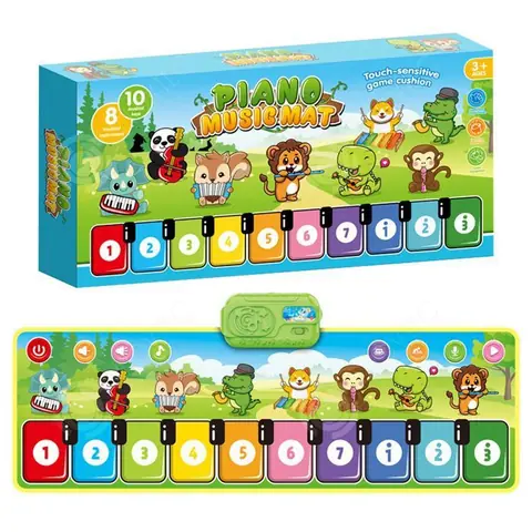 INN Tapis Piano 4 Modes 8 Instruments de Musique tapis piano musical pour Enfants Tapis de Clavier de Sol Jouets pour Tout-Petits