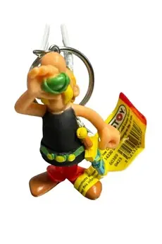 Figurine porte clés Astérix boit de la potion magique