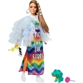 Barbie - Barbie Extra Croco Gourmand - Poupée Mannequin - Dès 3 ans