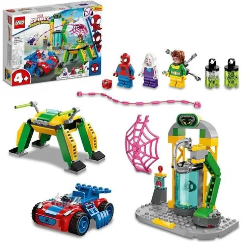 LEGO® 10783 Marvel Spidey et Ses Amis Extraordinaires Spider-Man dans le Labo du Docteur Octopus Jouet pour Enfants +4 Ans
