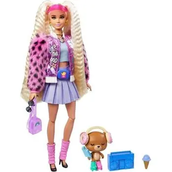 Barbie - Barbie Extra Ourson à rollers - Poupée Mannequin - Dès 3 ans