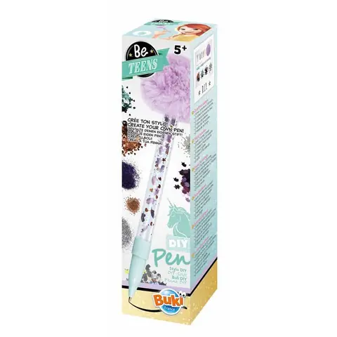 Stylo DIY Licorne - Buki - Be Teens - Multicolore - Paillettes et Sequins