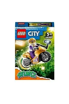 LEGO® 60309 City Stuntz La Moto De Cascade Selfie, Jouet De Cascadeur À Rétrofriction Pour Enfants Dès 5 Ans, Avec Perche Selfie