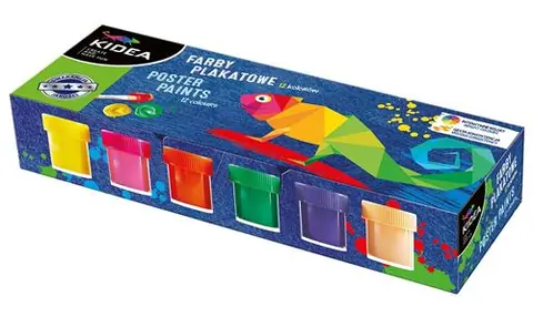 Kidea peinture 12 couleurs 20 ml