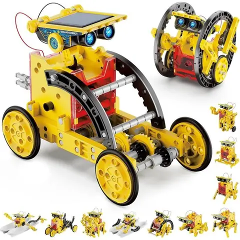 Jouets pour enfants jouets robots pour garçons de 7 à 12 ans cadeaux pour la fête des enfants et les anniversaires ! jaune