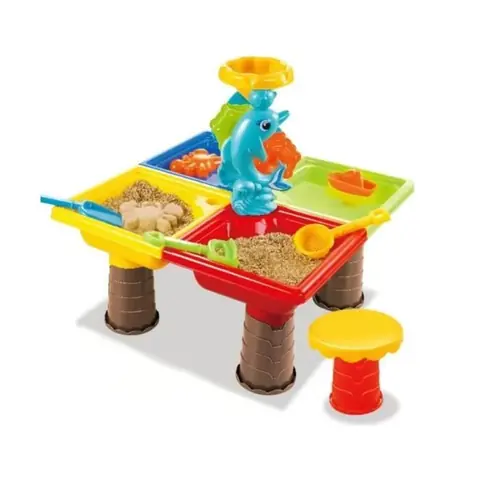 Table de Sable - Non spécifié - Modèle 45 x 46 cm - Multicolore - Pour Bébé - À partir de 18 mois