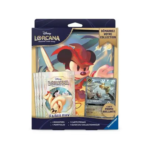 Coffret de démarrage - RAVENSBURGER - 11098824FAB - Licence Disney - 4 boosters + portfolio A5 - Carte promo Clochette