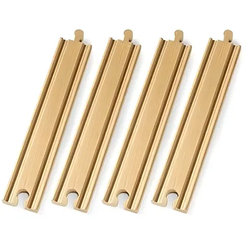 Rails droits longs pour circuit de train en bois BRIO 33341 - Ravensburger - Mixte dès 3 ans