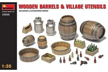 Wooden Barrels & Village Utensils - 1:35e - Miniart