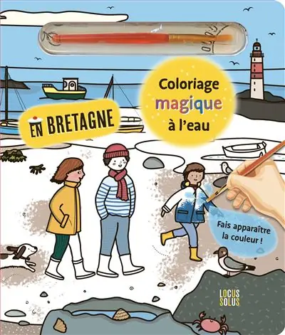 Coloriage magique à l'eau Bretagne - Elisabeth Morais - Locus Solus Junior