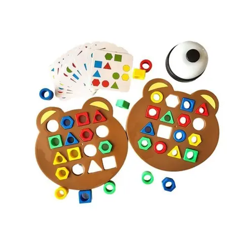 Jeu Dassociation De Formes Jouet ducatif Sensoriel De Couleur Jeu De Socit DAssociation GomtriqueJeu De Forme blanc FORME A TRIER