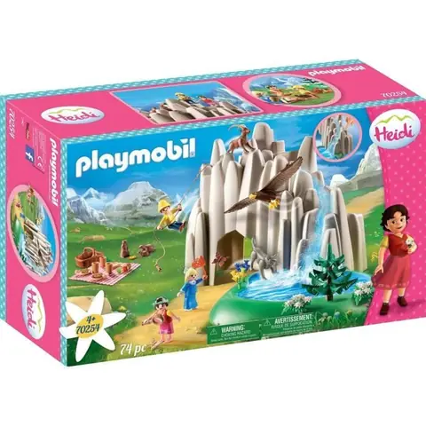 PLAYMOBIL 70254 - Heidi - Heidi Peter et Clara au lac de cristal