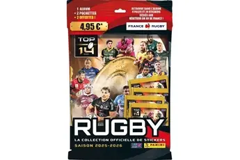Starter pack - - Rugby Top 14 2025/2026 - Album - 4 pochettes