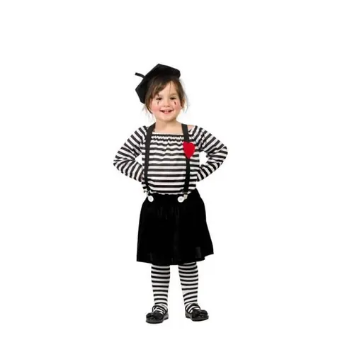 Déguisement - Mime pour fille - Multicolore - Intérieur - Accessoires inclus