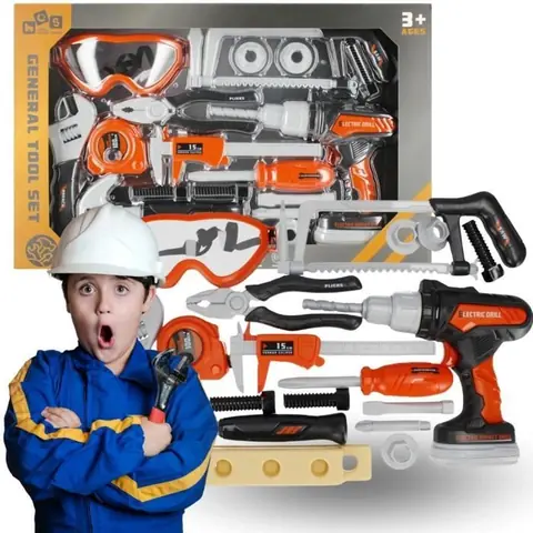 Kit doutils - MEGA CREATIVE - Enfants - 10 pièces - Plastique et Métal - À partir de 3 ans
