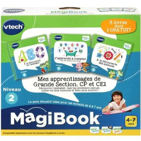 VTECH - MAGIBOOK - Mes apprentissages de Grande Section, CP et CE1