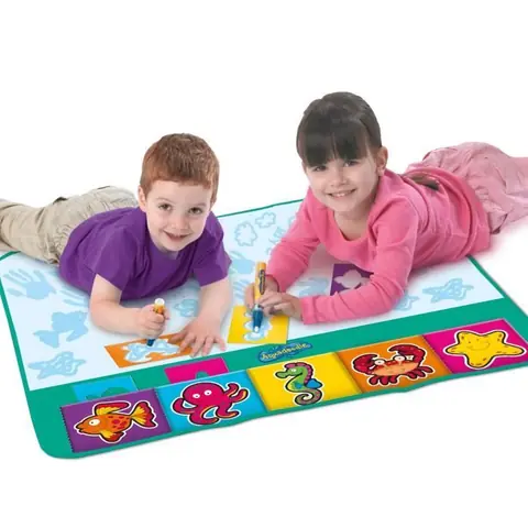 Tapis Aquadoodle - TOMY - Mon Tapis Pochoir - Jouet éducatif pour enfant de 3 ans et plus